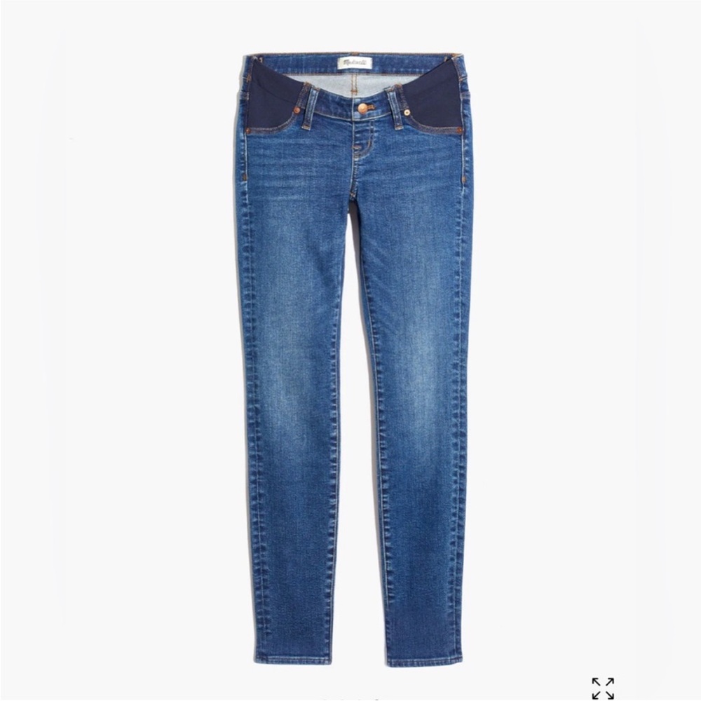 Madewell Maternity Side-Panel Skinny Jeans in Wendover Wash size 31